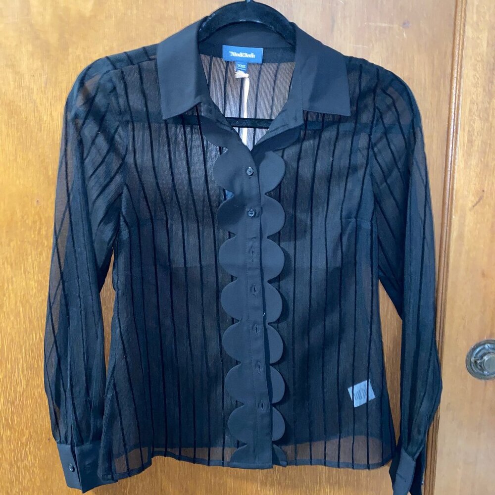 Fancy Black Button-Down